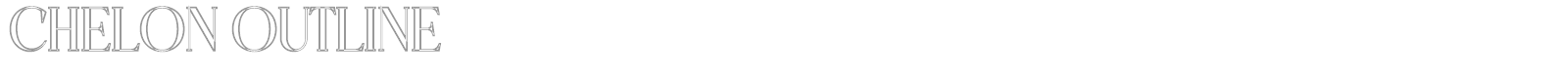 Chelon font preview